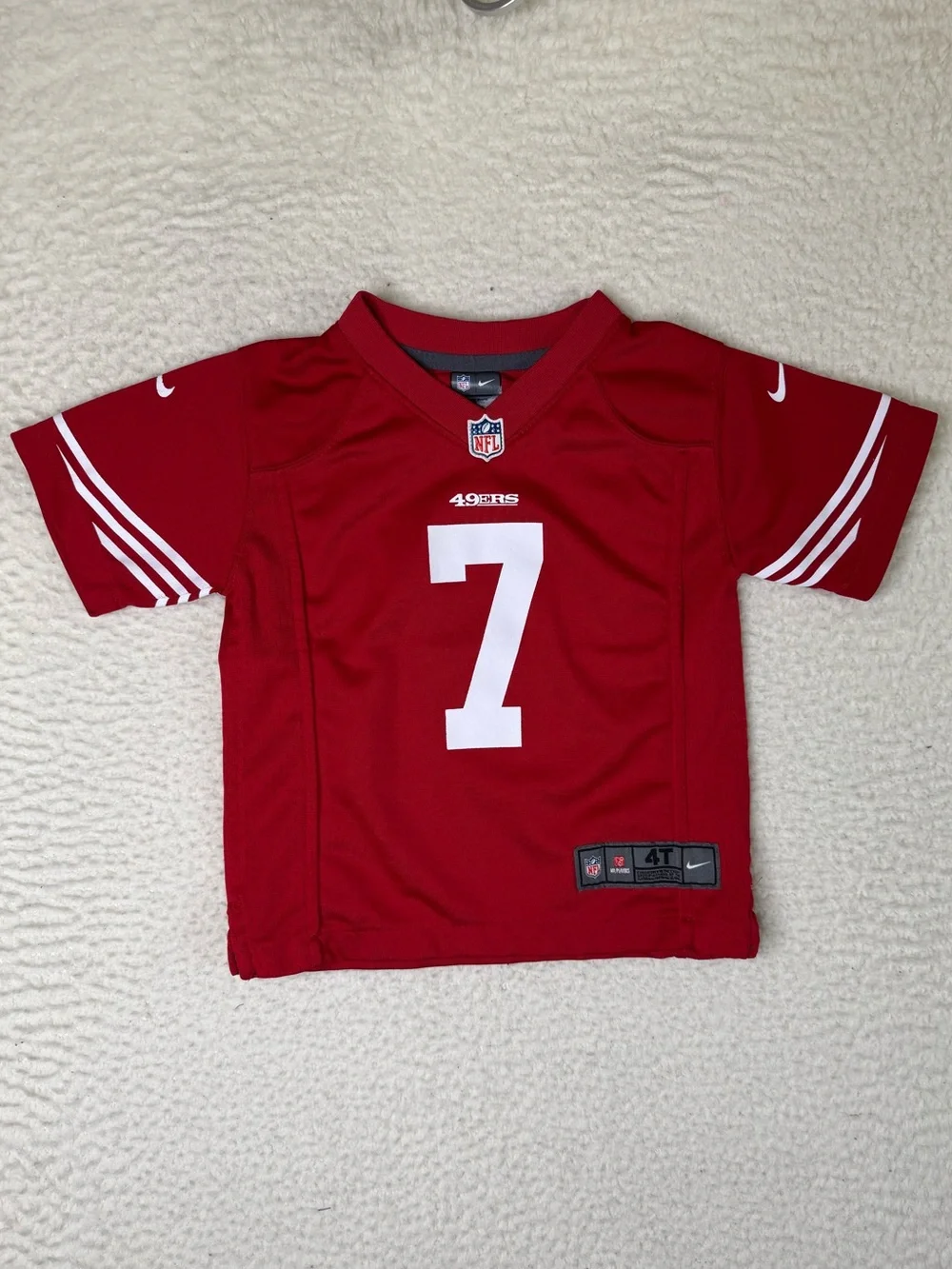 Nike NFL San Francisco 49ers Colin Kaepernick #7 Football Jersey Toddler 4T Red